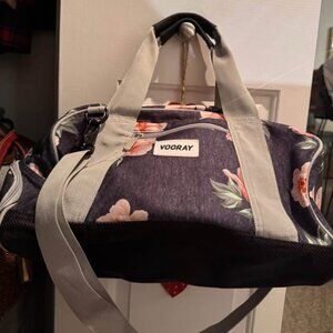 Vooray floral gym / overnight bag with shoe spot